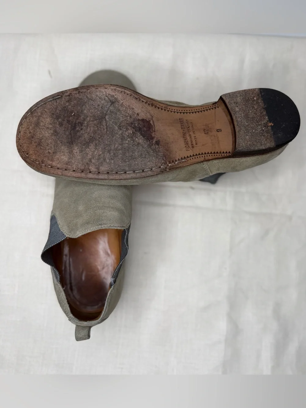 Fiorentini + Baker scarpa uomo beige vintage shoe man Size EU 42 US 9